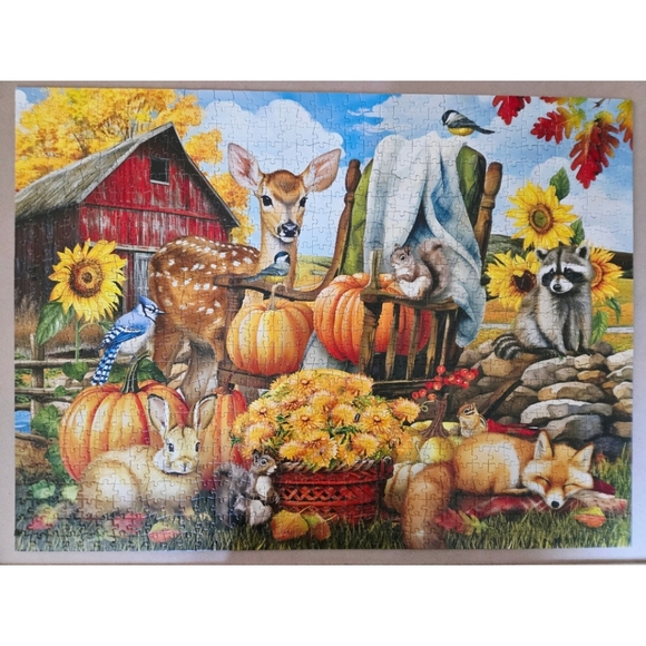 Buffalo Games Jon Wood "Autumn Animals 1000 Piece Puzzle - Picture 4 of 4
